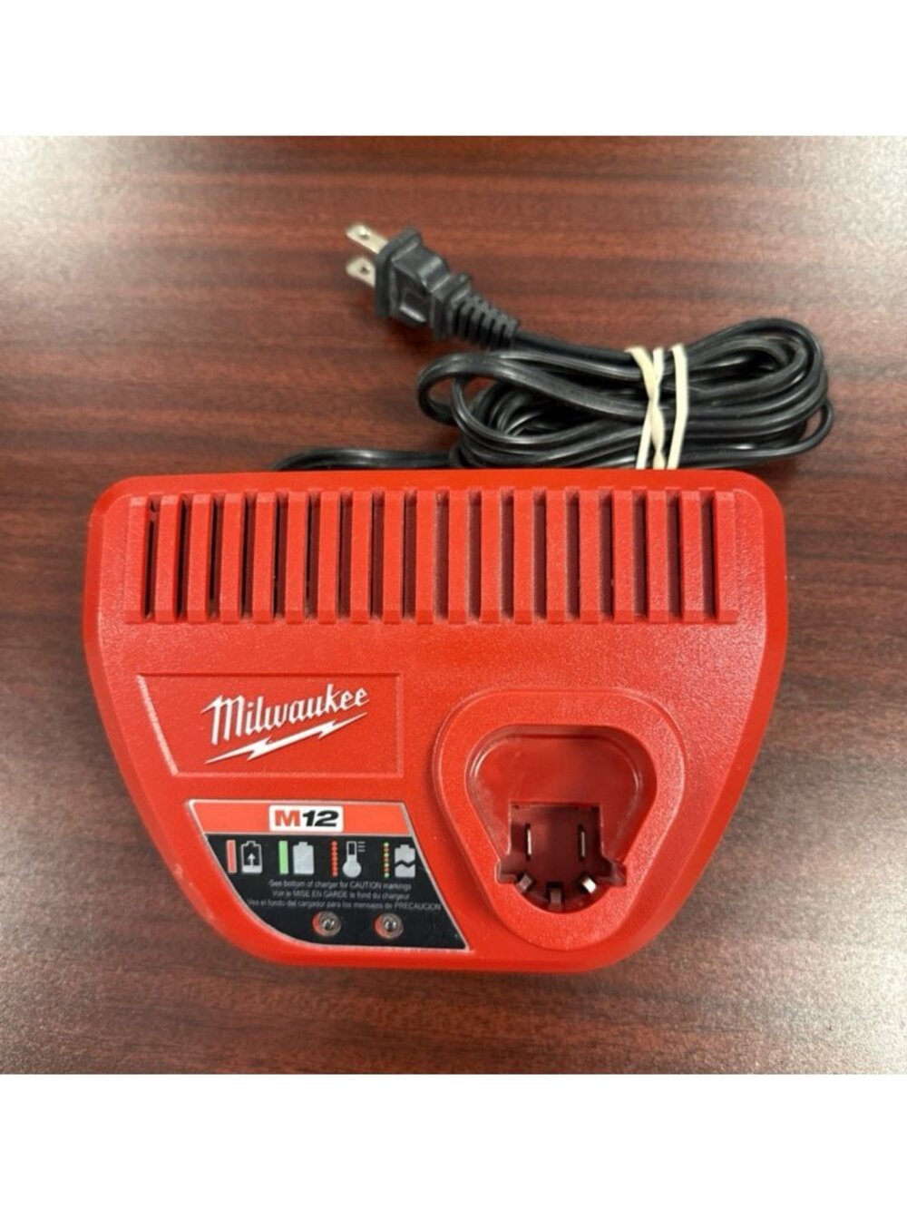 Milwaukee M12 12V Lithium-Ion Battery Charger 48-59-2401 w/ Indicator Lights